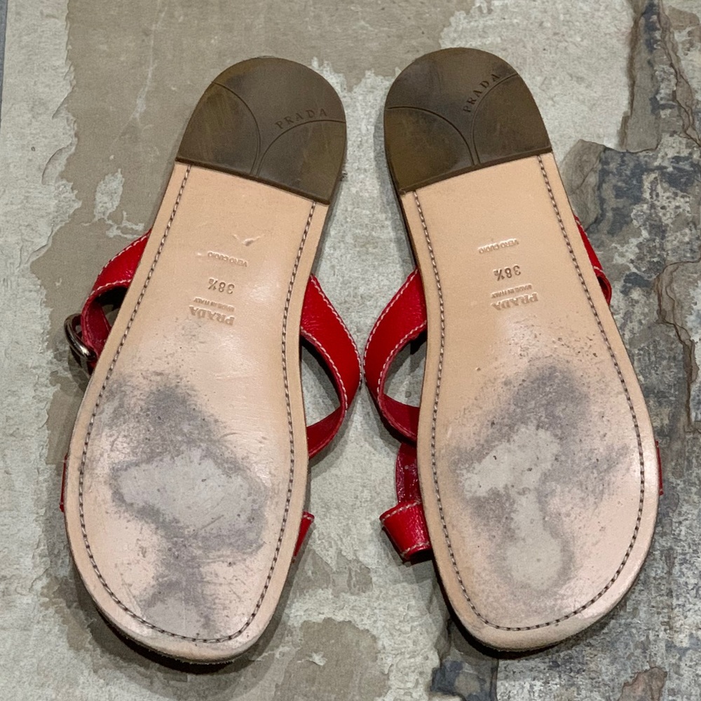 PRADA “Fish For Summer” Red and White Sandal - Picture 6 of 9